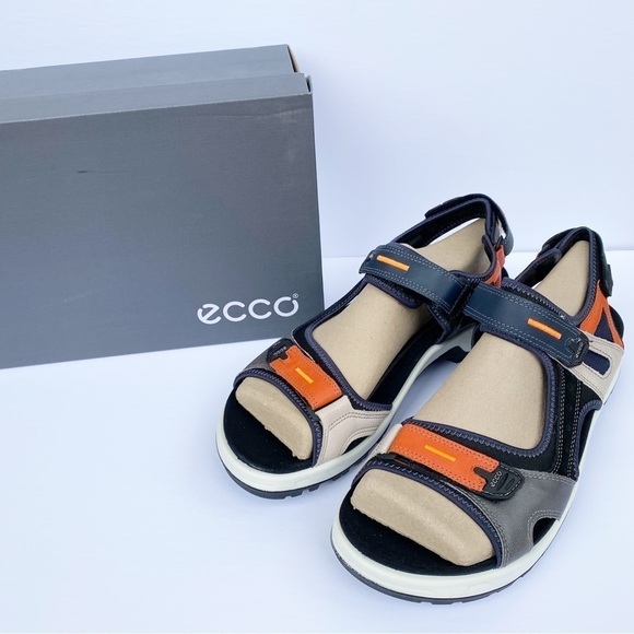 NWT ECCO Yucatan Active Sport Trail Sandals Multicolor Fire Size